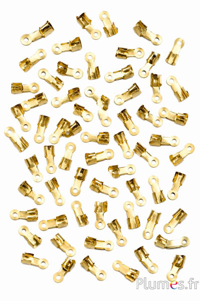 Embouts pour cordon - 11 mm - doré